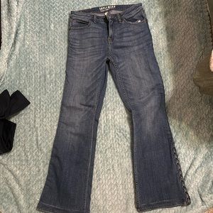 Idyll wind Miranda lambert boot cut jeans with braid detail, worn once
